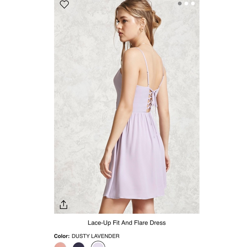 Lace-up Fit & Flare Dress- like new! - Picture 1 of 8